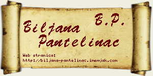 Biljana Pantelinac vizit kartica